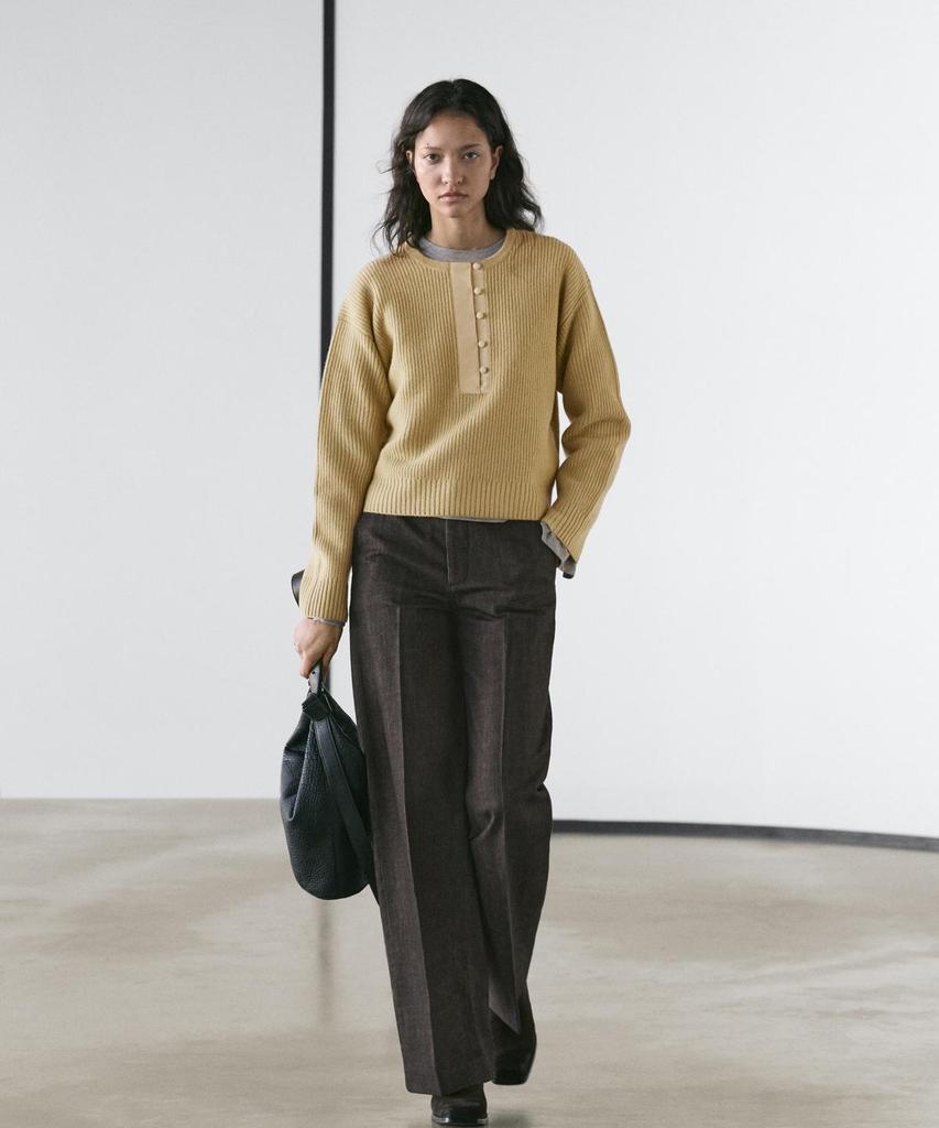 Masimodutti Wool Blend Knit Sweater