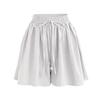 Women's Shorts High Waist Drawstring Knee Length Shorts Elastic Comfy Shorts With Pockets