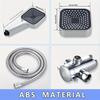 Square Shower Head Combo Explosion Proof Hose with Tee Water Separator Wall Mounted Shower Bathroom Set Shower Accessories
