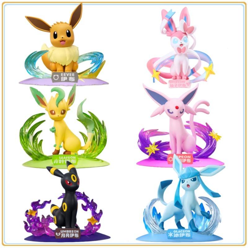 Pokmon Pokmon Sylveon Glaceon Umbreon Espeon Leafeon PVC Anime Character Model Collection Toys Gifts