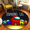 Among-us Runder Teppich, Teppich für Wohnzimmer Schlafzimmer Sofa Spielzimmer Dekoration, Rutschfeste Bodenmatte