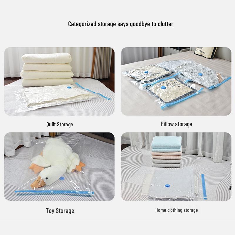 Vacuum Compression Bags: Thickened, Multi-Size Storage for Quilts and Clothes