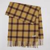 Winter new versatile plaid scarf women's color matching warm fringed scarf checkerboard high-end imitation cashmere scarf