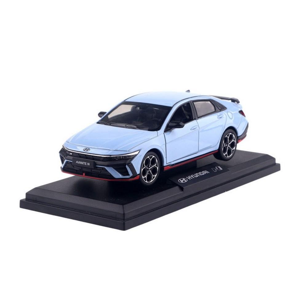 1:38 Hyundai Avante N PE Model Samochodu Die-cast z Zestawem Stojaka