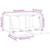 Wall Mounted TV Cabinet Grey Sonoma 59.5 X 31 X 30 Cm