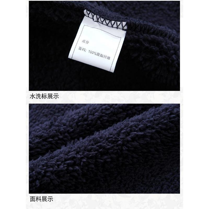 Autumn and Winter Vest Men's Loose Velvet Sleeveless Zipper Pocket Vest Solid Color Fashionable Casual Top