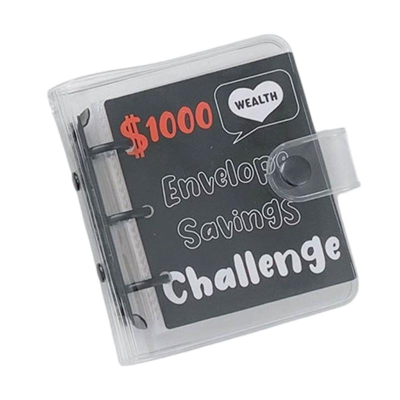 25 Pockets Money Holder Paper Money Collection Book Currency Holder Album 3 Rings PVC Binder Budget Money Saving Planner