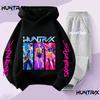 Moletons Infantis Kpop Caçadores de Demônios Saja Meninos Pulôver Meninas Meninos Moletons Anime Macacão Outono Casual Roupas Infantis