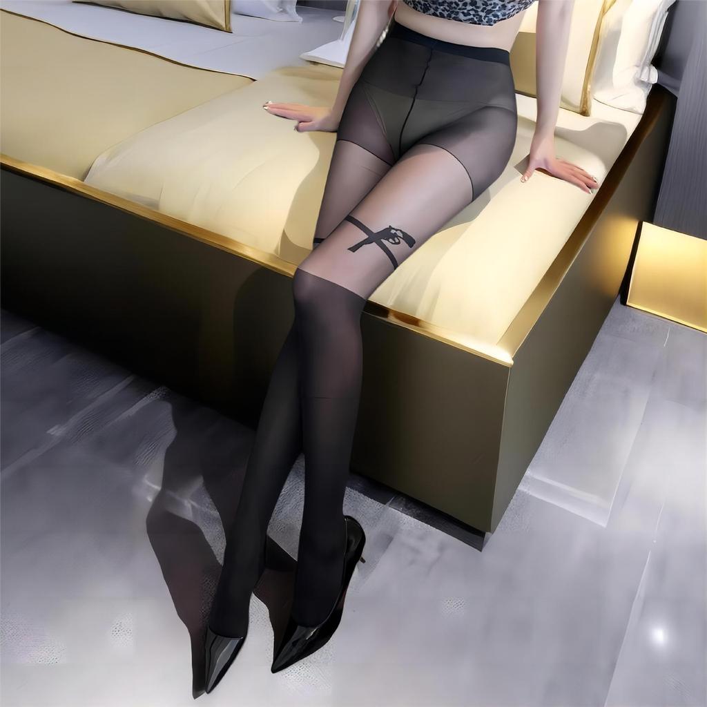 Sexy Open Crotch Free Sex Stockings Seduction Bed Large Size Passion Underwear Uniform Summer Open Black Silk Cover