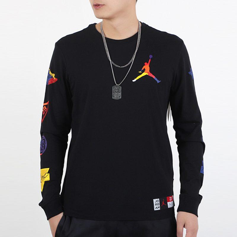 Jordan Sweatshirts Men's Black Crew Neck Moderate Regular DA6763-010