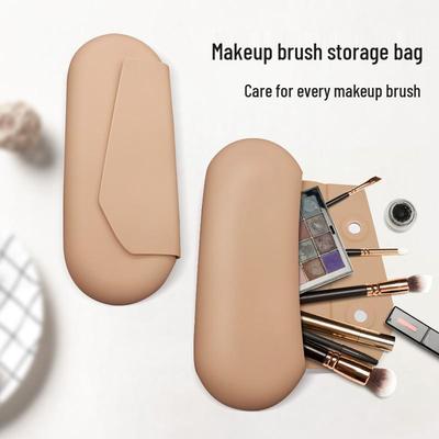 Hochwertige wasserdichte Silikon-Reise-Make-up-Pinsel-Tasche