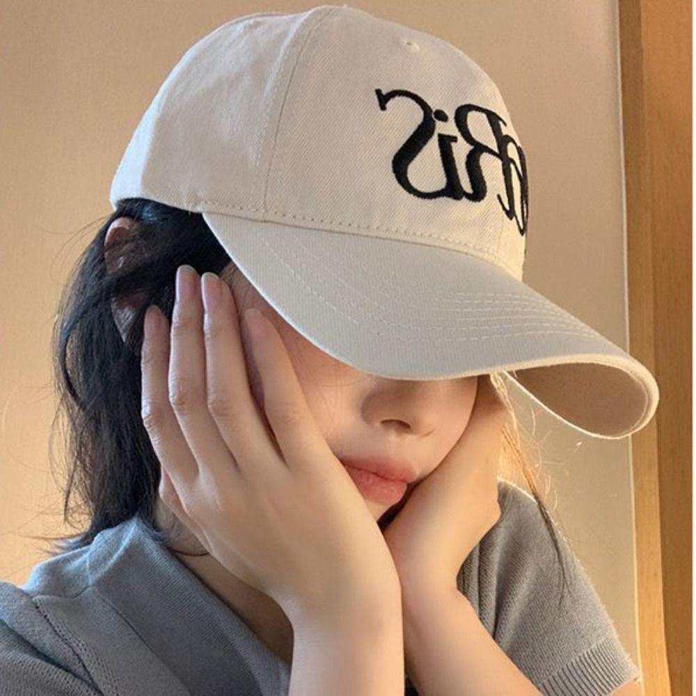 Hole Letter Baseball Hat NYC Sun Hat Simple Embroidery Baseball Cap Cycling