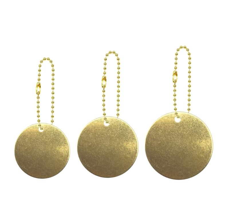 Personalized Jewelry Disc Decorations Stable Stamping Blanks Brass Blanks Discs for Artistic Jewelry Making and Crafting