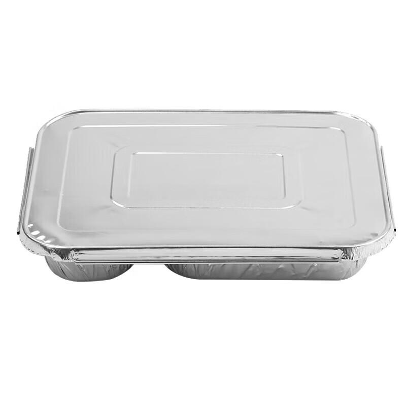 Nichuang Disposable 4-Compartment Aluminum Foil Meal Prep Container Set