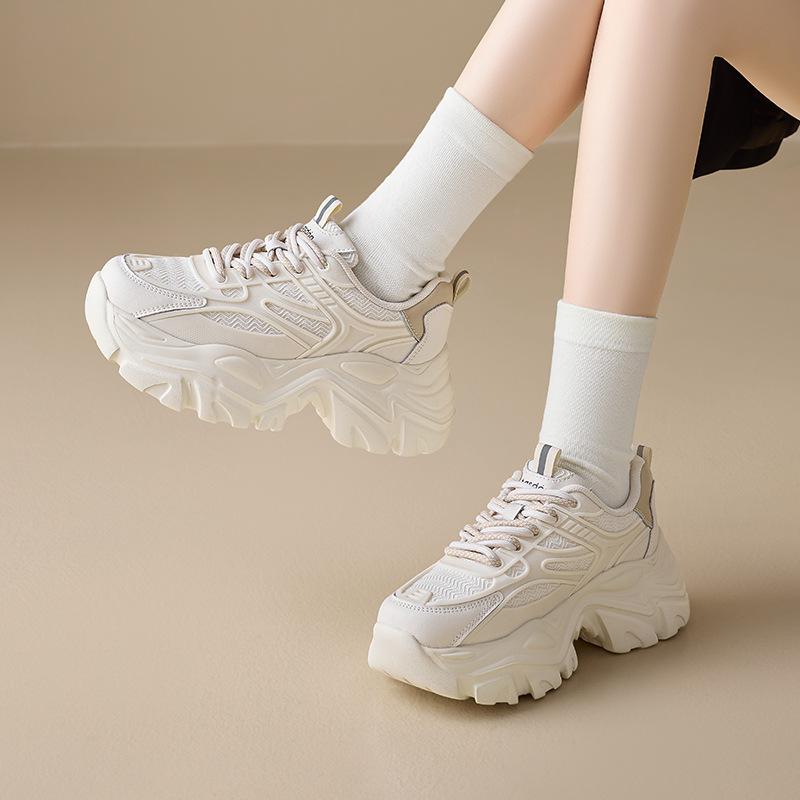 Augustine platform dad shoes women's 2025 new summer casual sports shoes lightweight and small running shoes