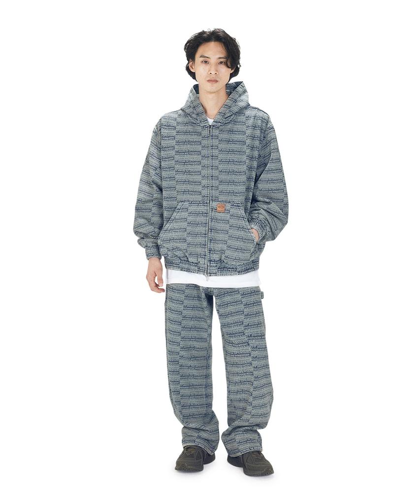 Openyard(Oy) P.L Washed Denim Hooded Jacket - Blue
