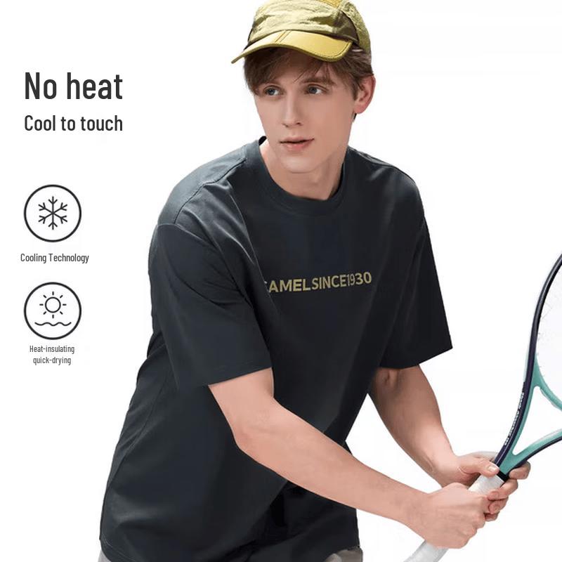 

Camel Unisex Quick-Dry Round Neck Short Sleeve T-Shirt S