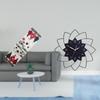Seasonal Winter Table Runner with Flower Shaped Acrylic Wall Clock Decorative Holiday Coffee