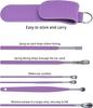 ZEPOLI - 6-Piece Set Ear Cleaning Artifact Earpick Ear Cleaning Set Spring Spiral Ear Cleaning Tool Portable. (PURPLE)