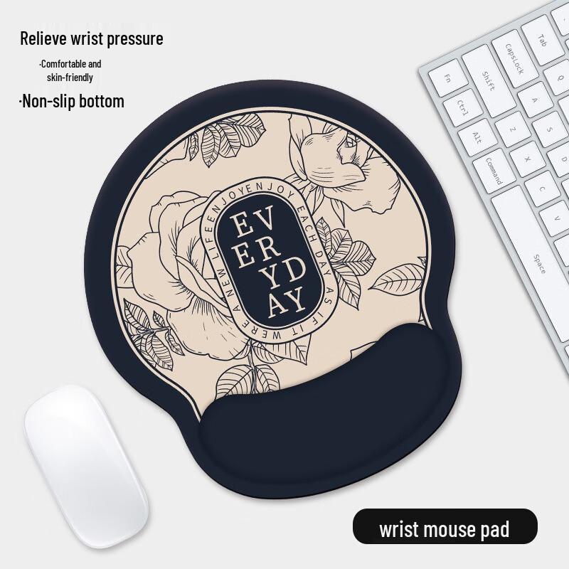 Silicone Ergonomic Mouse Pad Wrist Rest (2-Pack)