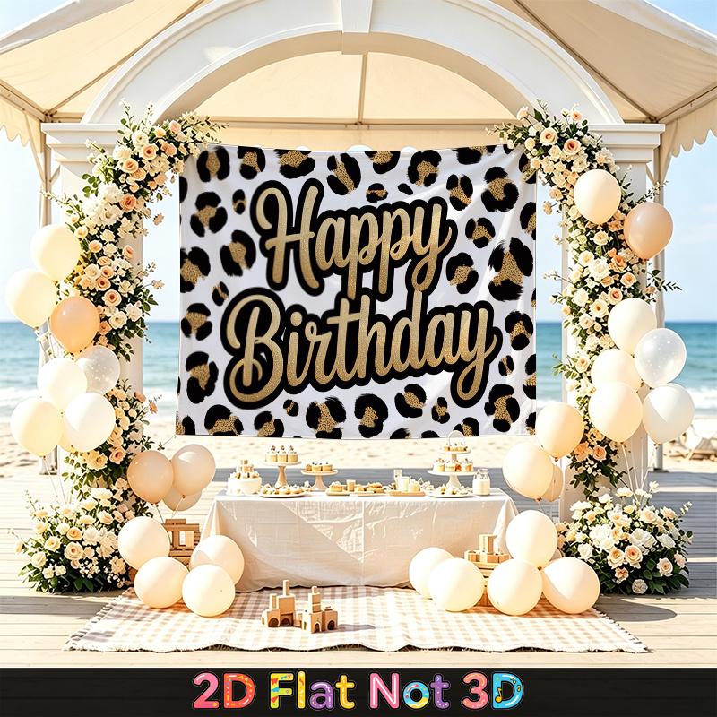 Party-Hintergrund Happy Birthday Geburtstag Foto-Booth-Hintergrund Haustür-Dekoration
