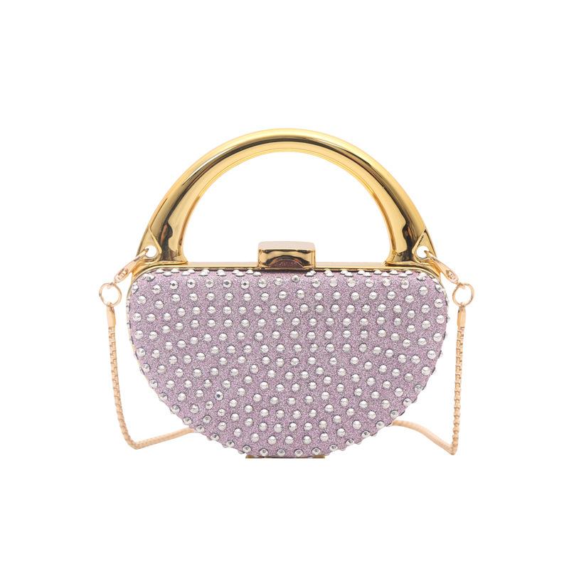 Mini Hollow out Crossbody Decorative Wallet Lock Buckle Hard Acrylic Daily Match Small Bag New 2026 Trendy Small Purse