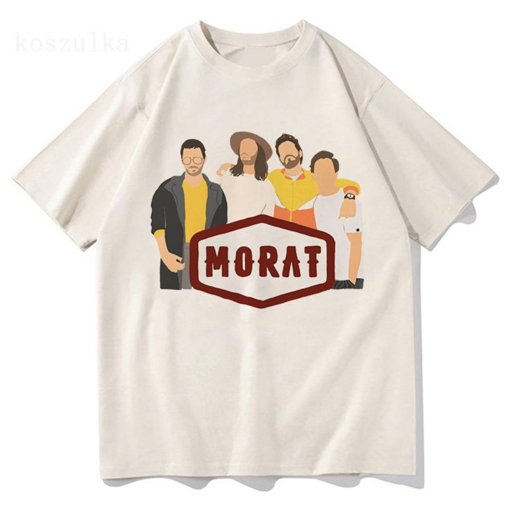 Camisetas Divertidas Morat Si Ayer Fuera Hoy Tour por EE. UU. Ropa para Hombre/Mujer Sudadera Tops de Verano Retro Vintage Camiseta de Algodón