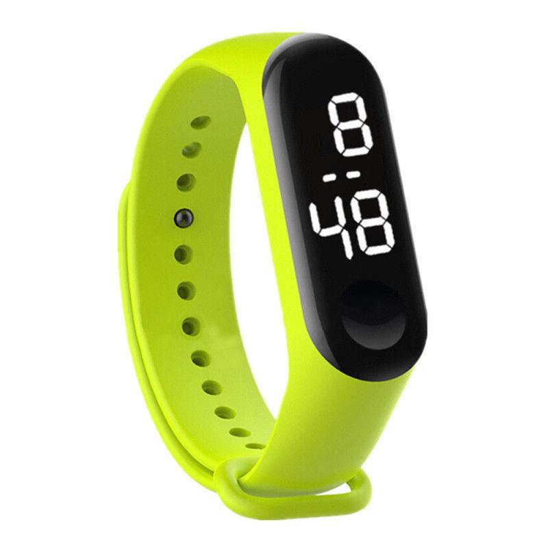 Vattentät Sportklocka Lättviktig LED Pekskärm Digital Klocka