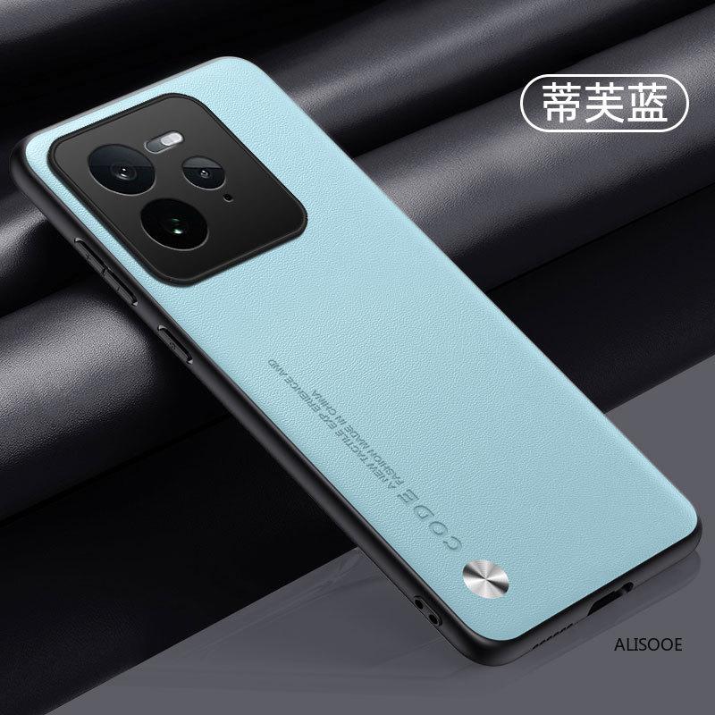 Hülle für Realme GT 7 Pro / GT7 Hülle Luxus Fasertextur PU-Leder Schutz Rückseite Abdeckung Capa Stoßfeste Hüllen