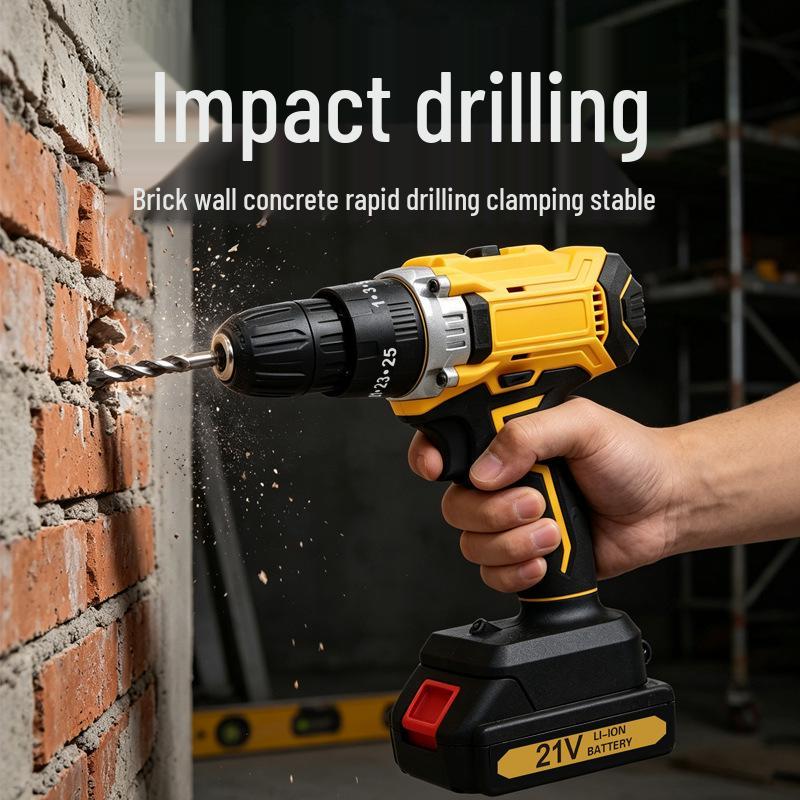 3-Function Handheld Lithium Hammer Drill & Electric Screwdriver Set