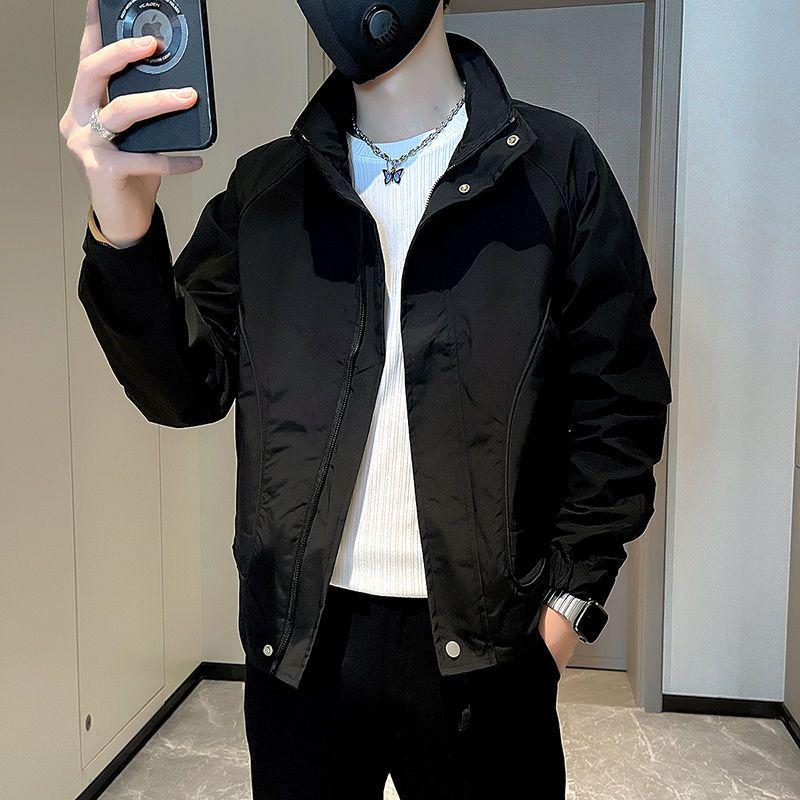Men's Autumn Stand Collar Casual Workwear Jacket - 2023 Short Style Trendy Brand