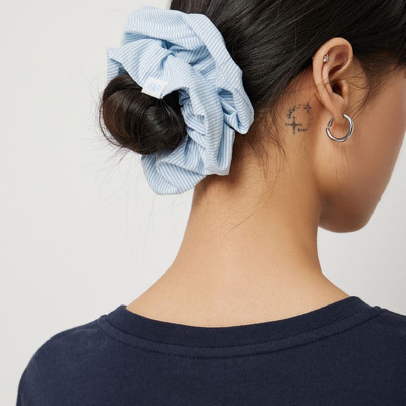 SISLEY SIS Vivienne Lace/ Marine Stripe Scrunchie LB