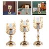 Candle Holder Gold Ornament for Dinner Wedding Desktop Anniversary Decoration