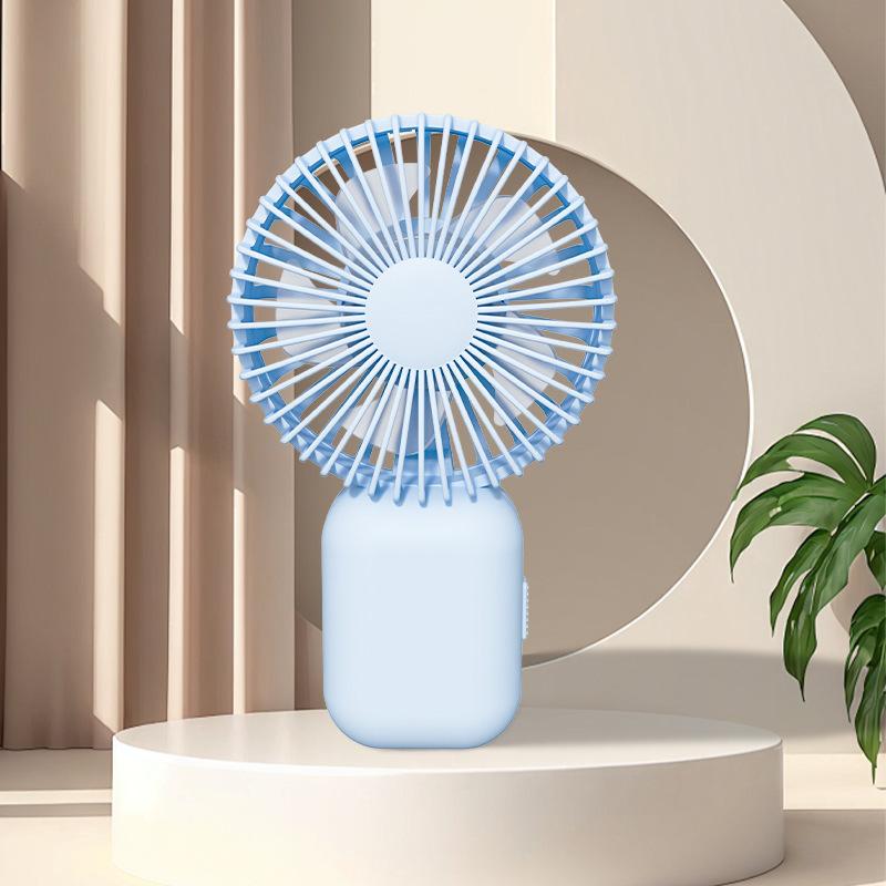 Summer Handheld Mini Fan, Children's Cute Cartoon Watch, Small Fan, USB Charging, Portable Fan, Three Speed with Light Gift