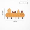 Nordic Key Hook: No-Drill Wall-Mounted Beech Wood Hallway Decoration and Storage Rack