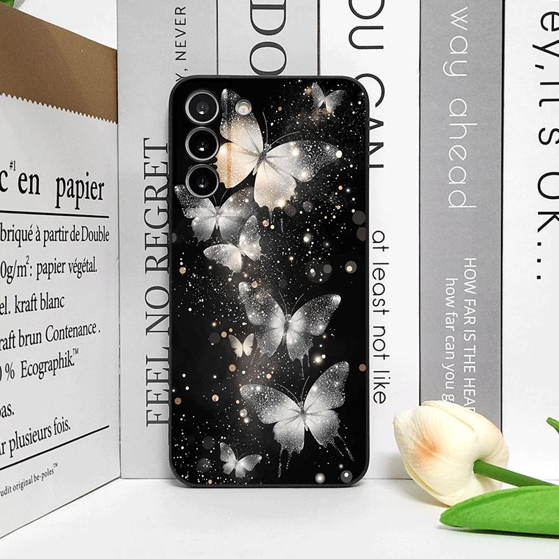 

Artistic Gold Butterfly Flower Phone Case for Honor Huawei 200 80 90 Lite P70 P50 P40 Nova 10 11 SE Mate 30 50 60 Pro Soft Cover Huawei Honor 80