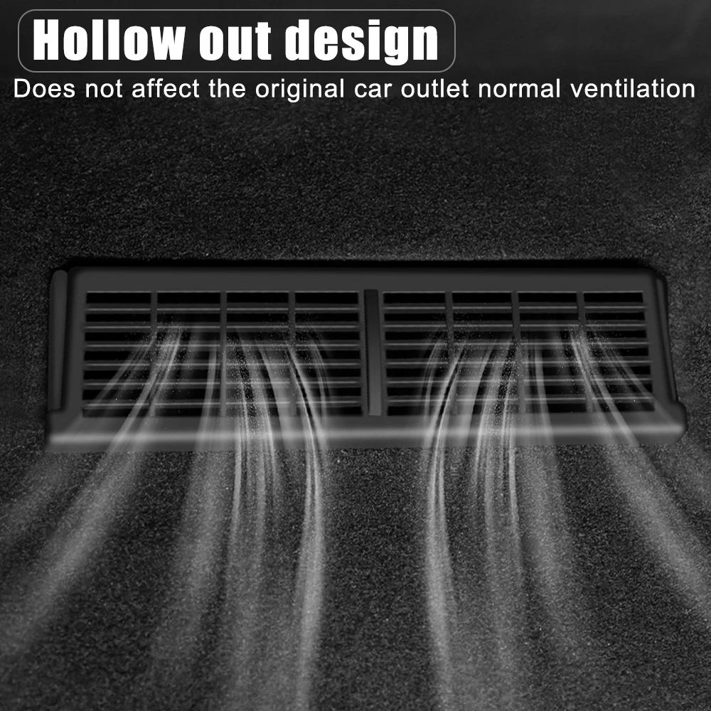 2-piece Under-seat Air Outlet Protection and Anti-blocking Grille Suitable for Tesla Model Y Interior Modification Accessories