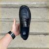 Foot Shu Shoes and Bags 2025 New European Station Business Hollow Casual Leather Shoes Low-top Men's Loafers.