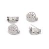 Round Hole Tray Brooch - 304 Stainless Steel DIY Jewelry Pin Base