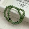 Natural Stone Jasper Double-Layer Beaded Bracelet - Retro Chinese Style Jewelry for Women