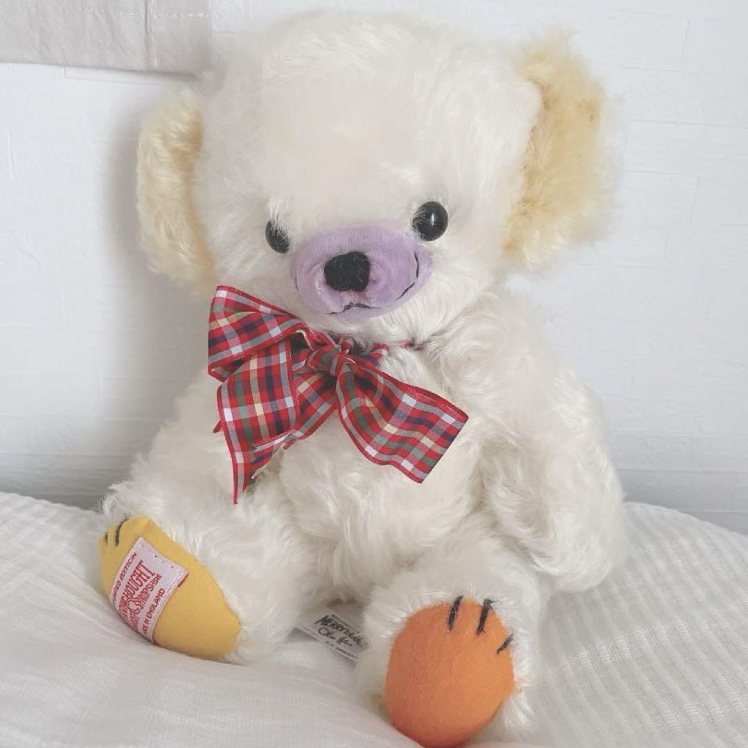 

[USED] Merrythought Fruitcake Cheeky White Teddy Bear White UK