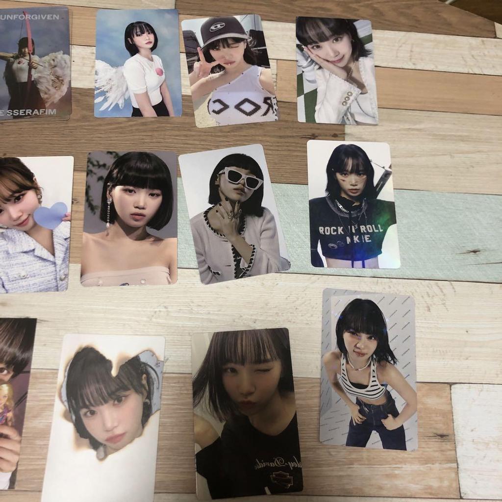 [USED] 66 Trading Cards Luseraphim Chaewon Yunjin Kazuha Sakura Lusera