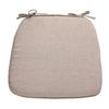 Cuscino in spugna memory foam con doppio design antiscivolo, spesso, staccabile, lavabile, a forma di zoccolo di cavallo, per sedia da ufficio, colore unito, per sala da pranzo