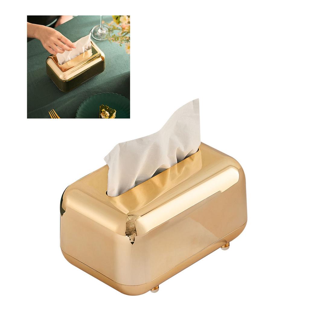 Galwanizowany Pudełko na Chusteczki Domowe Biurkowe Innowacyjne Pudełko do Przechowywania Chusteczek Retro Pudełko na Chusteczki dla