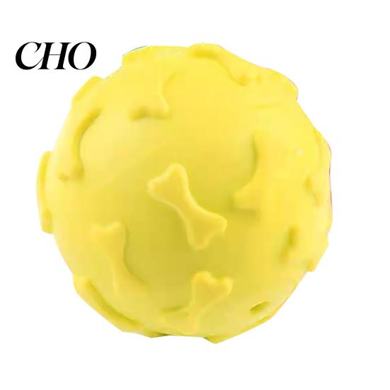 Squeaky Dog Ball Raised Texture Chew Toy Dogs Teeth Cleaning Bite-resistant Relieves Boredom And Anxiety for Puppy Teething Fetch Game Wear-resistant