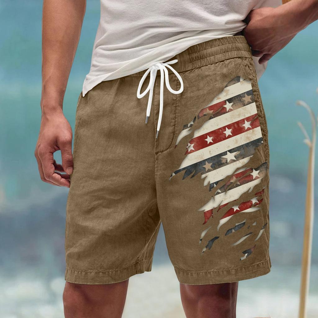 Men's Summer Large Casual Loose Sports Pants Beach Shorts