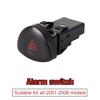 For Renault Clio MK II 01‑06 Types Hazard Warning Lamp Switch Button Ho