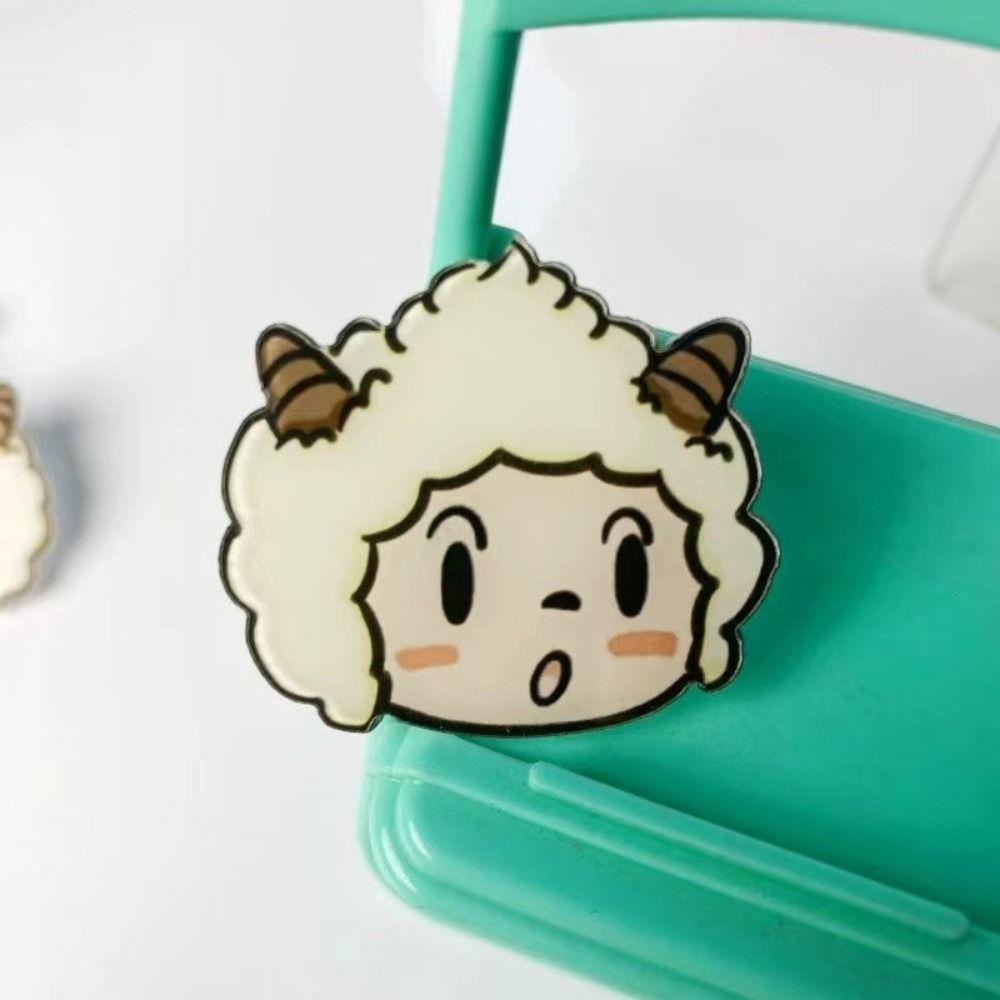 

Цинк сплава цинка мультфильм овцы броши животные милые украшения подарок