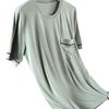 Men's Summer Modal Short-Sleeve Pajama Top - Casual and Lightweight Homewear