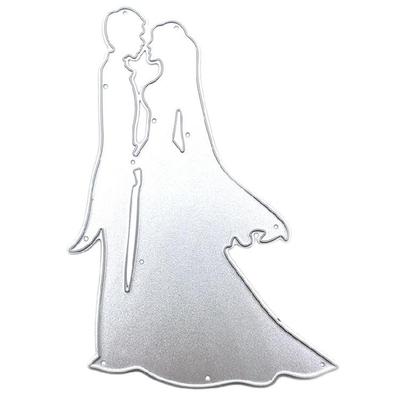 Fustelle in Metallo Scena di Matrimonio Stencil per Biglietti Fai-da-te Decorazioni per Diario